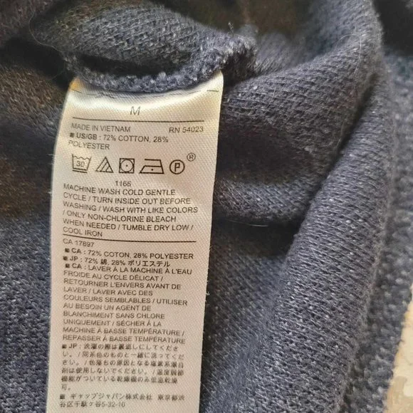 2370 Banana Republic Navy Sweater Women's‎ Size Medium - Picture 4 of 6